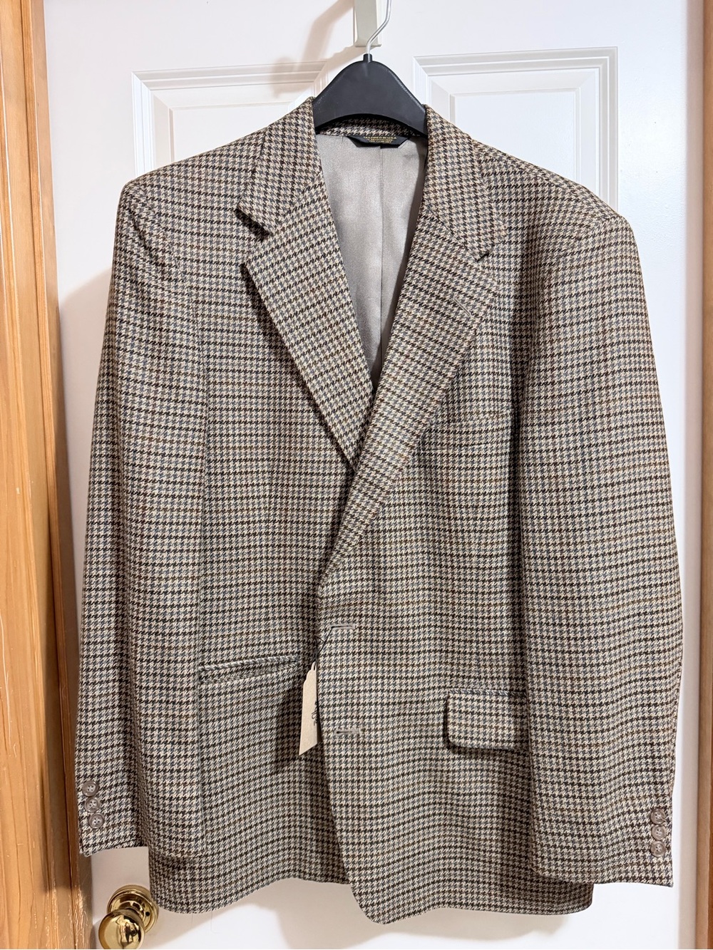 Men's Houndstooth Sport Coat - Brown/Tan